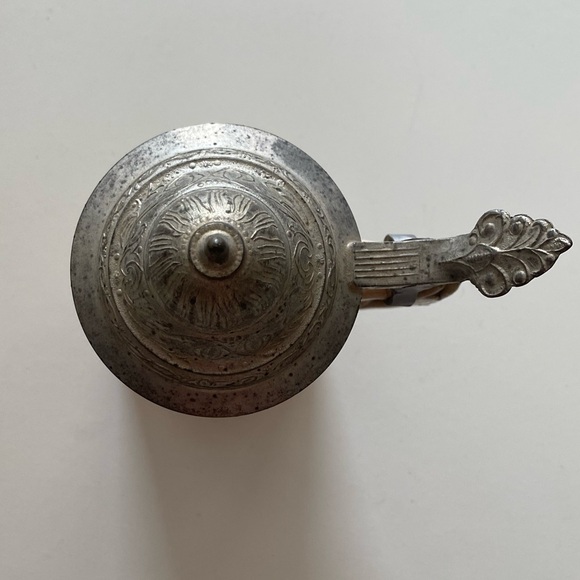 Authentic German beer stein with lid. Antique German beer mug. - Picture 3 of 15